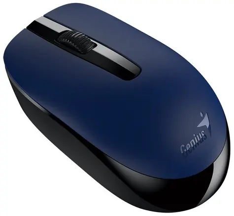 Genius NX-7007 černo-modrá /  bezdrátová optická myš / 1200 DPI /  USB přijímač / 1x AA