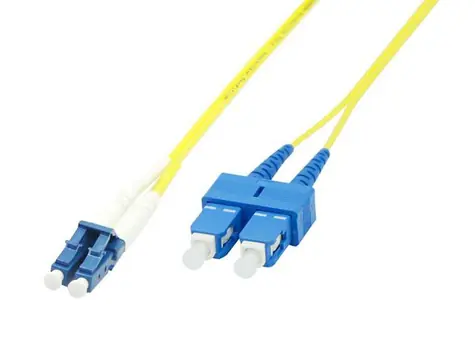 MicroConnect Optical Fibre Cable LC/SC Singlemode duplex OS2 1.5m žlutá