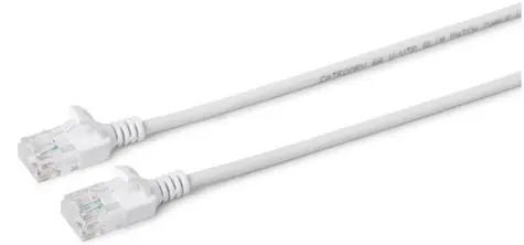 MicroConnect CAT6a U/UTP SLIM 7.5m bílá / LSZH
