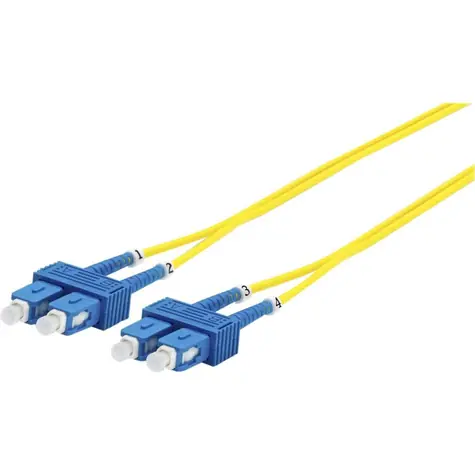 MicroConnect Optical Fibre Cable SC/SC Singlemode duplex OS2 5m žlutá