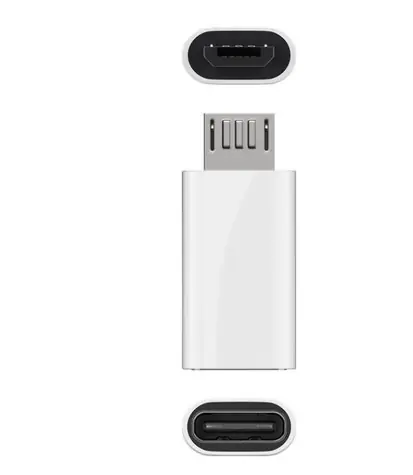 MicroConnect adaptér USB-C (F) - microUSB B (M) bílá 