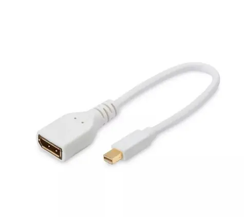 MicroConnect Kabel Mini DisplayPort 1.2 (M) - DisplayPort (F) 0.15m bílá