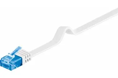 MicroConnect CAT6a U/UTP FLAT 5m bílá / PVC