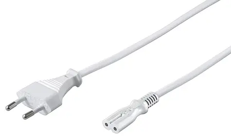 MicroConnect Power Cord EU C - C7 10m bílá