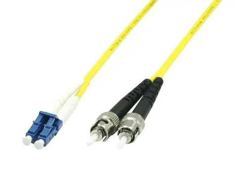 MicroConnect Optical Fibre Cable LC/ST Singlemode duplex OS2 3m žlutá