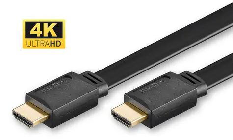 MicroConnect Propojovací FLAT kabel HDMI 1.4 (M) - HDMI 1.4 (M) 1.5m černá