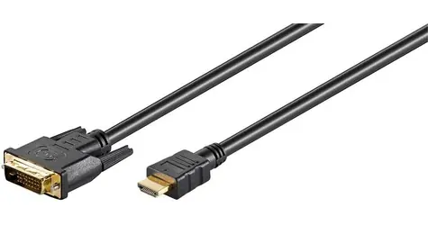MicroConnect kabel Dual-link HDMI (M) - DVI-D 24+1 (M) 1m černá / FullHD (1920x1080) @ 60Hz / obousměrný 