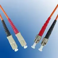 MicroConnect Optical Fibre Cable ST/SC Multimode duplex OM1 2m oranžová