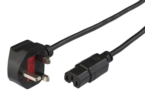 MicroConnect Power Cord UK Typ G - C15 2m černá / Anglická koncovka