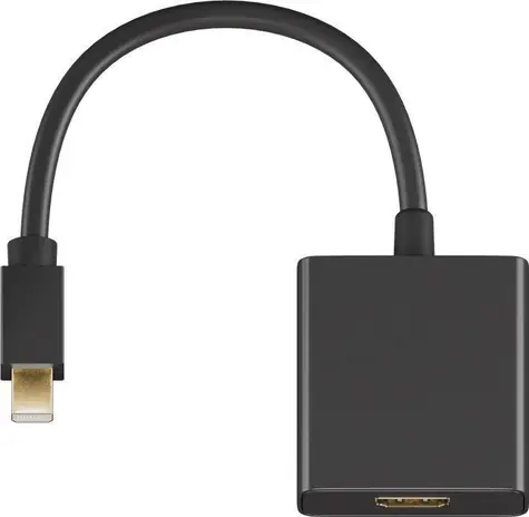 MicroConnect Adapter Mini DisplayPort 1.2 (M) - HDMI (F) černá / podpora audia
