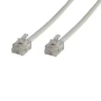 MicroConnect Modulární kabel RJ12 10m bílá 