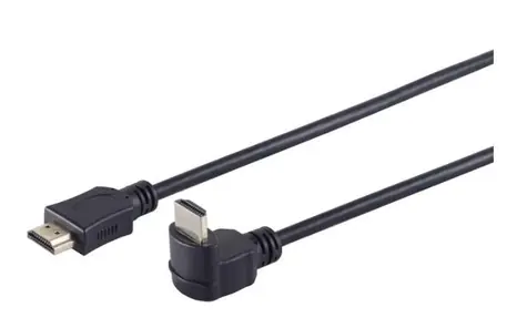 MicroConnect Propojovací kabel HDMI 1.4 (M) - HDMI 1.4 (M) 270° úhel 2m černá