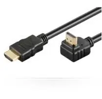 MicroConnect Propojovací kabel HDMI 1.4 (M) - HDMI 1.4 (M) 90° úhel 2m černá