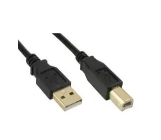 MicroConnect kabel USB2.0 A (M) - USB2.0 B (M) 3m černá / 480Mbit/s / pozlacené konektory 