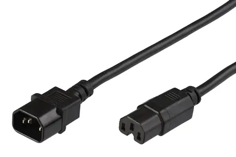 MicroConnect Prodlužovací kabel C14 - C15 3m černá