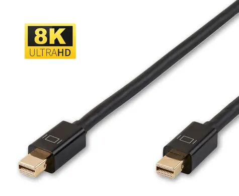 MicroConnect mini DisplayPort Kabel v1.4 1m černá / 8K / 32.4Gbit/s
