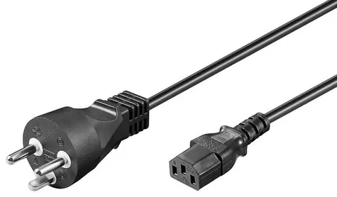 MicroConnect Power Cord DK Typ-K - C13 5m černá / dánská koncovka