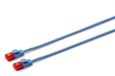 MicroConnect CAT6a U/UTP SLIM 10m modrá / LSZH