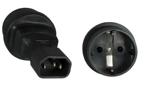 MicroConnect Power Adapter C14 - Schuko černá
