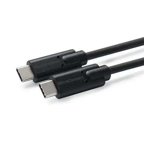 MicroConnect kabel USB3.2 C (M) - USB3.2 C (M) Gen2x2 1m černá / 20000Mbit/s