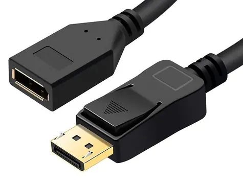 MicroConnect Prodlužovací kabel DisplayPort M-F 1m černá / 21.6Gbit/s