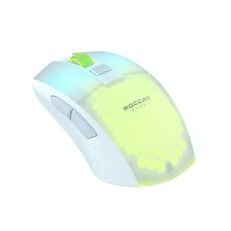 ROCCAT Burst Pro Air bílá / Herní bezdrátová optická myš / 19000 DPI / 6 tlačítek / AIMO osvětlení