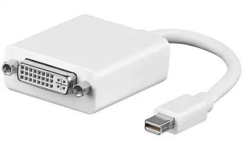 MicroConnect Adapter Mini DisplayPort 1.2 (M) - DVI-I (F) bílá