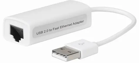 MicroConnect adaptér USB2.0 A (M) - RJ-45 (F) bílá