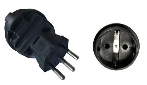 MicroConnect Power Adapter Schuko - Swiss černá / Švýcarská koncovka