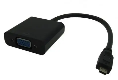 MicroConnect Adaptér microHDMI (M) - VGA (F) 0.25m černá / Plug & Play