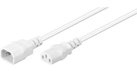 MicroConnect Prodlužovací kabel C14 - C13 3m bílá