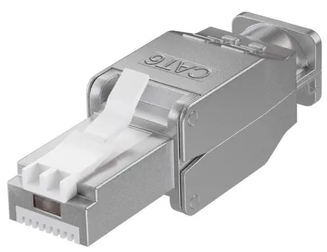 MicroConnect CAT6 Tool-free RJ-45 konektor stříbrná