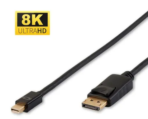 MicroConnect Kabel Mini DisplayPort 1.4 (M) - DisplayPort (M) 2m černá