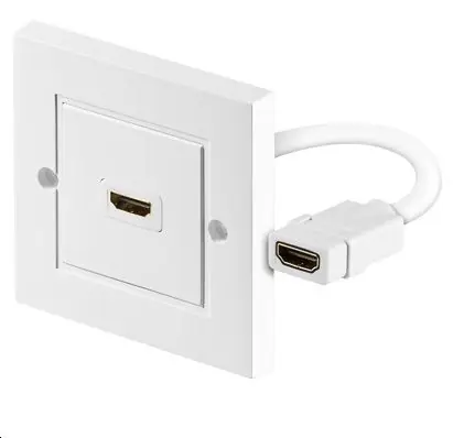 MicroConnect nástěnná zásuvka HDMI (F) - HDMI (F) bílá