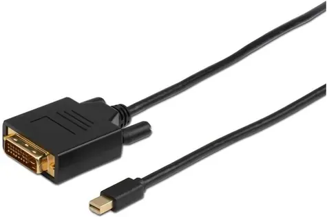 MicroConnect Kabel Mini DisplayPort 1.2 (M) - DVI-D Dual-Link (24+1) (M) 2m černá / 1920x1080 @ 60Hz 