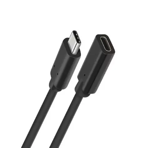 MicroConnect prodlužovací kabel USB-C M-F 1.5m černá / 5000Mbit/s