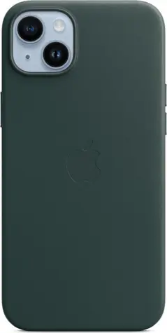 Apple kožený kryt s MagSafe pro iPhone 14 Plus piniově zelená