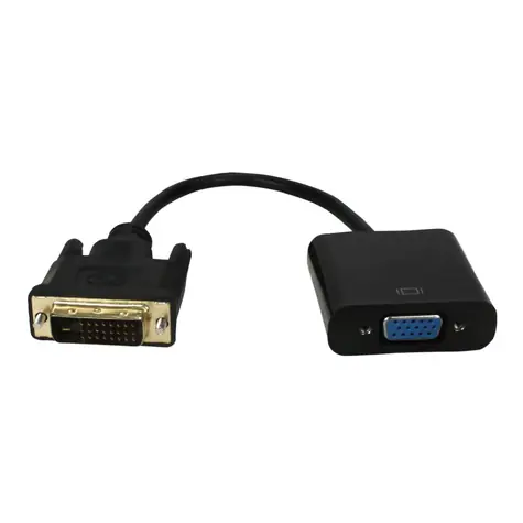 MicroConnect Adaptér DVI-D (M) - VGA (F) 0.1m černá / Full HD / Plug & Play