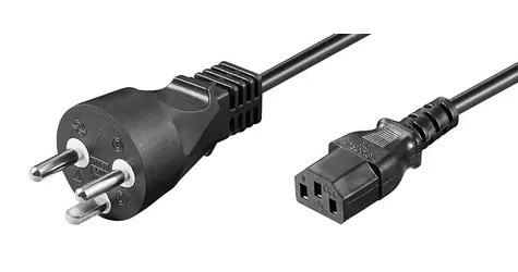 MicroConnect Power Cord DK Typ-K - C13 10m černá / dánská koncovka