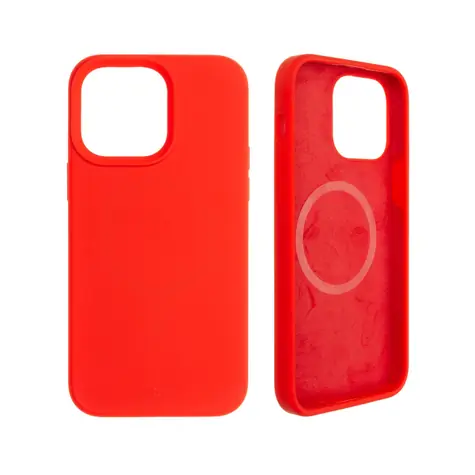 FIXED MagFlow Zadní kryt s podporou MagSafe pro Apple iPhone 14 Pro Max červená