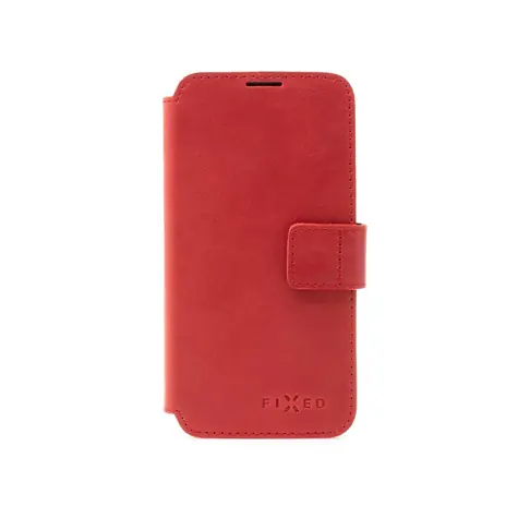 FIXED ProFit Kožené pouzdro typu kniha pro Apple iPhone 14 červená