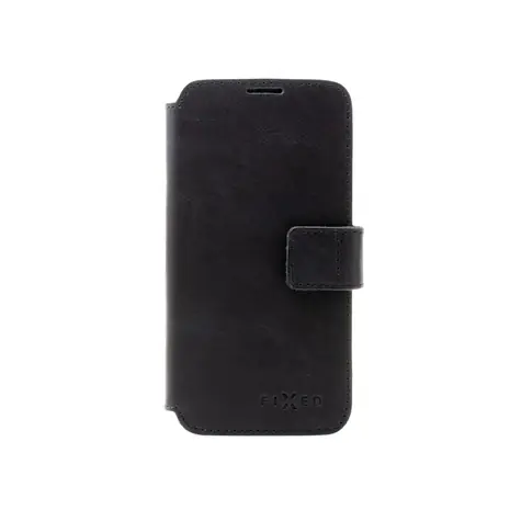 FIXED ProFit Kožené pouzdro typu kniha pro Apple iPhone 14 Pro černá