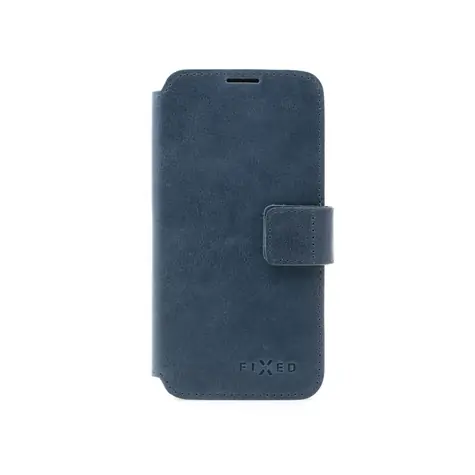 FIXED ProFit Kožené pouzdro typu kniha pro Apple iPhone 14 Pro modrá