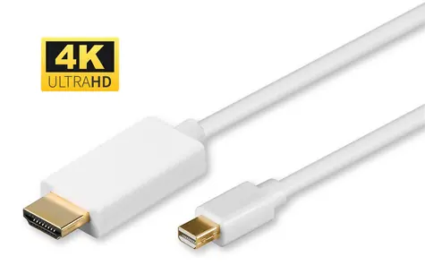 MicroConnect kabel Mini DisplayPort 1.2 (M) - HDMI (M) 3m bílá / 4K