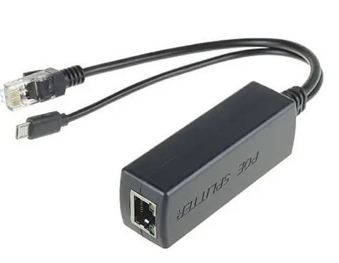 MicroConnect PoE Splitter černá / 5V / 2.4A