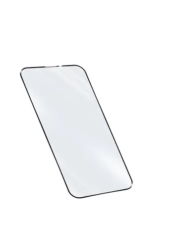 Cellularline CAPSULE Ochranné tvrzené sklo na celý displej pro Apple iPhone 14 Plus/14 Pro Max / černá / doprodej