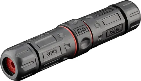 MicroConnect Venkovní LAN CAT6 UTP konektor černá