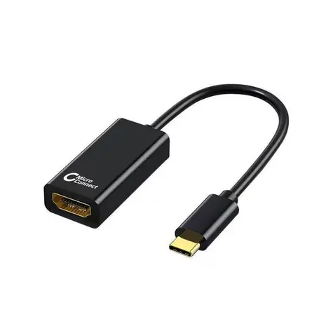 MicroConnect adaptér USB-C (M) - HDMI (F) slim design 0.15m černá / 4K @ 60Hz
