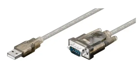 MicroConnect kabel USB2.0 A (M) - DB9 Sériový (M) 1,5m čirá