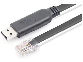 MicroConnect Konzolový kabel USB2.0 A (M) - RJ-45 (M) 1.8m černá
